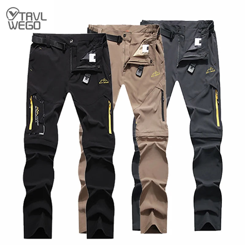 TRVLWEGO Men's Waterproof Camping Hiking Trekking Pants