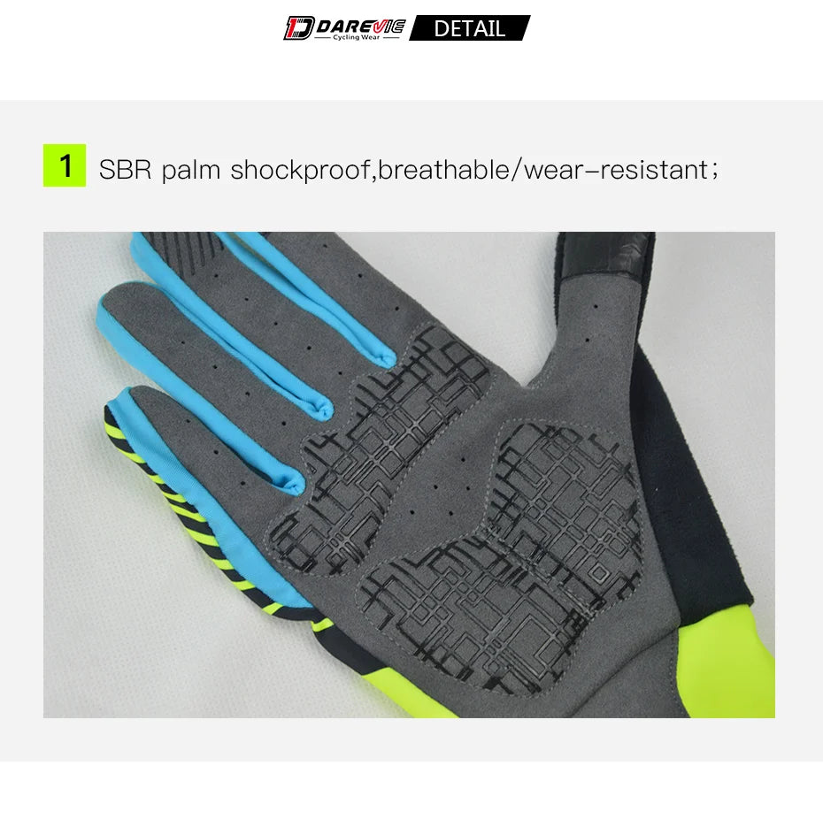 Breathable Cycling Biking Gloves with Screen Touch and Shockproof Pad