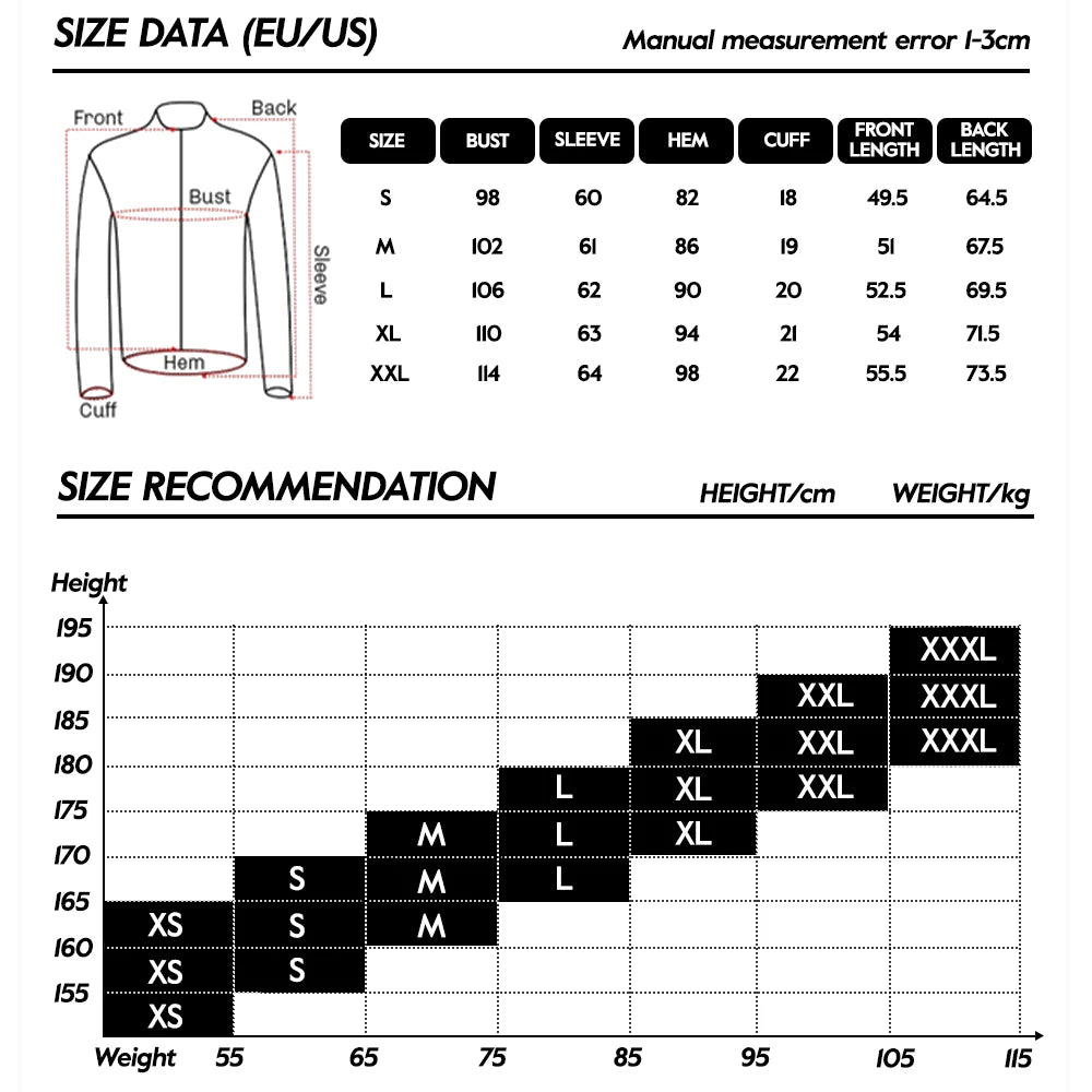 Slim Fit Breathable Men's Long Sleeve Cycling Jersey