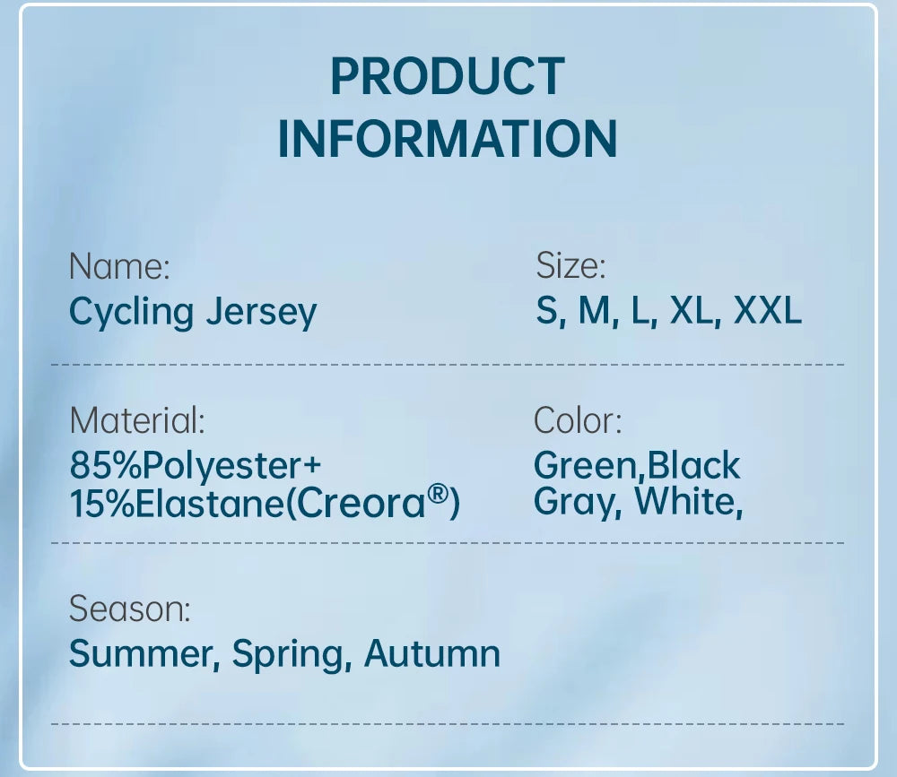 Slim Fit Breathable Men's Long Sleeve Cycling Jersey