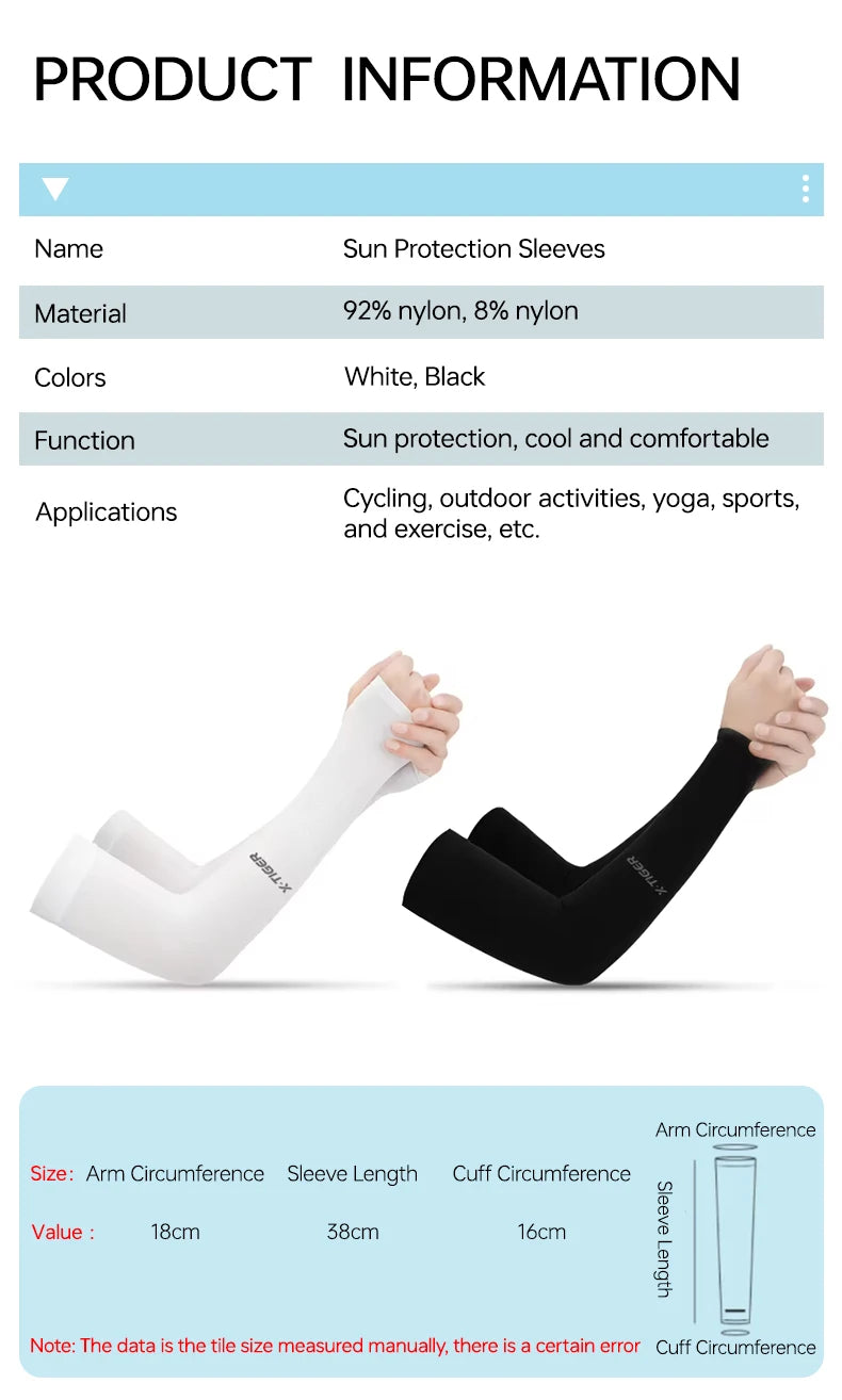 Arm Sleeves for Running Cycling Outdoor Sport
