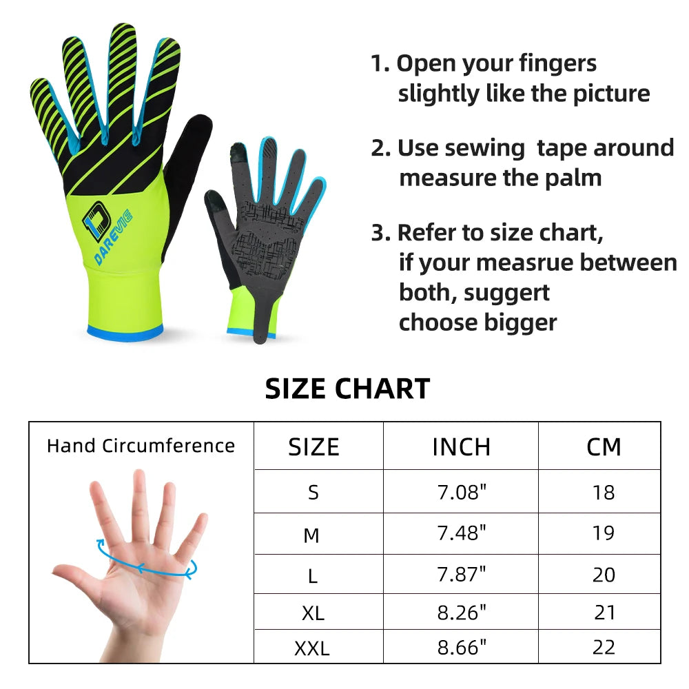 Breathable Cycling Biking Gloves with Screen Touch and Shockproof Pad