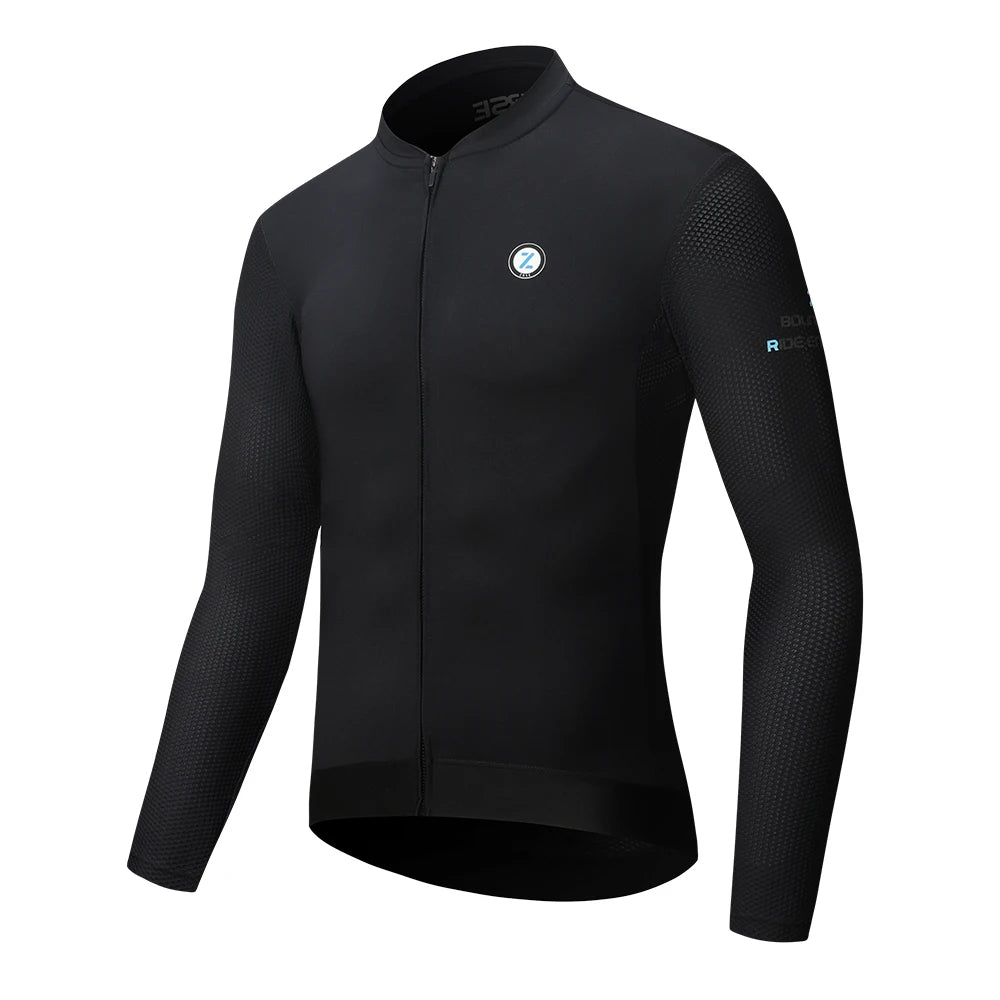 Slim Fit Breathable Men's Long Sleeve Cycling Jersey