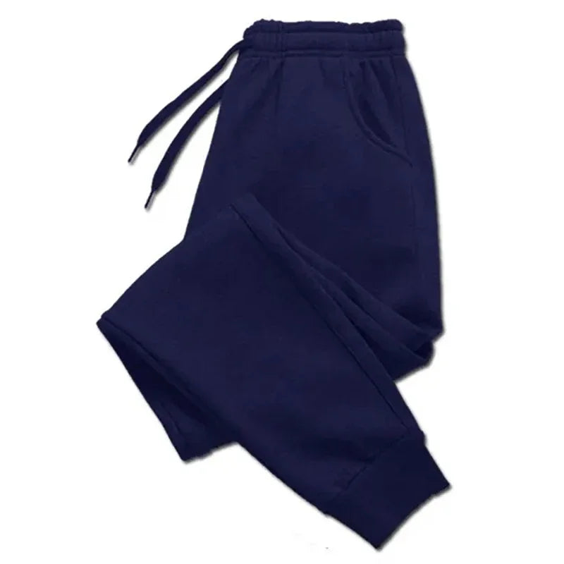 Mens Casual Autumn Winter Fleece Sweatpants for Running Jogging Sports Gym