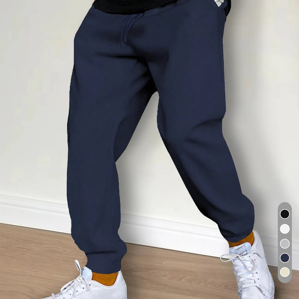 Mens Casual Autumn Winter Fleece Sweatpants for Running Jogging Sports Gym