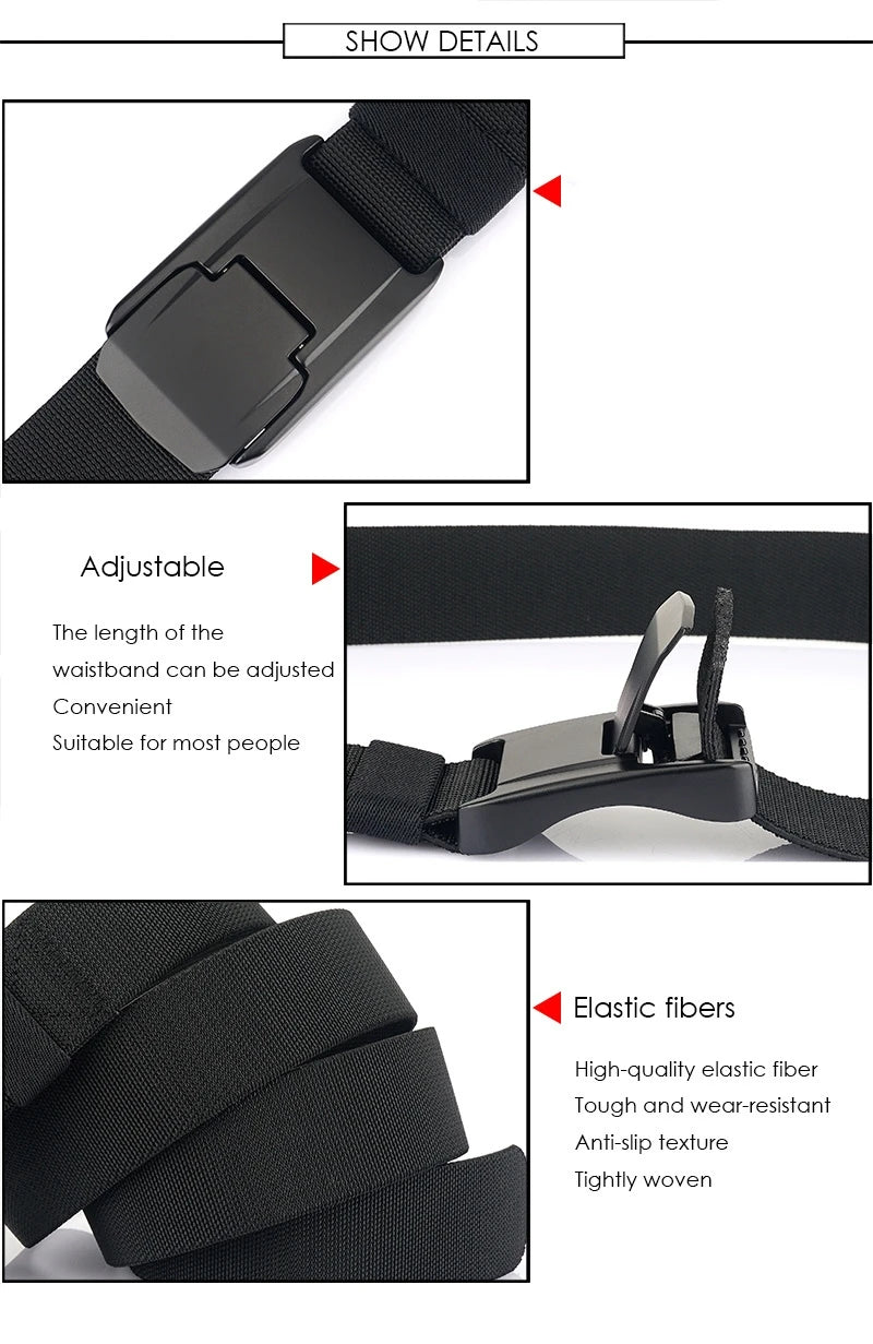 Stretch Belt For Men and Women with Quick Release Buckle