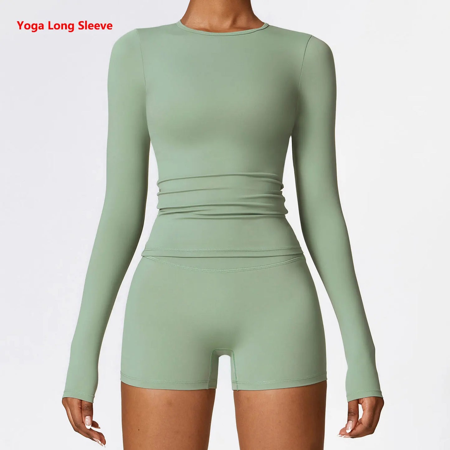 Women Yoga Sports Long Sleeve Workout Gym T-shirts