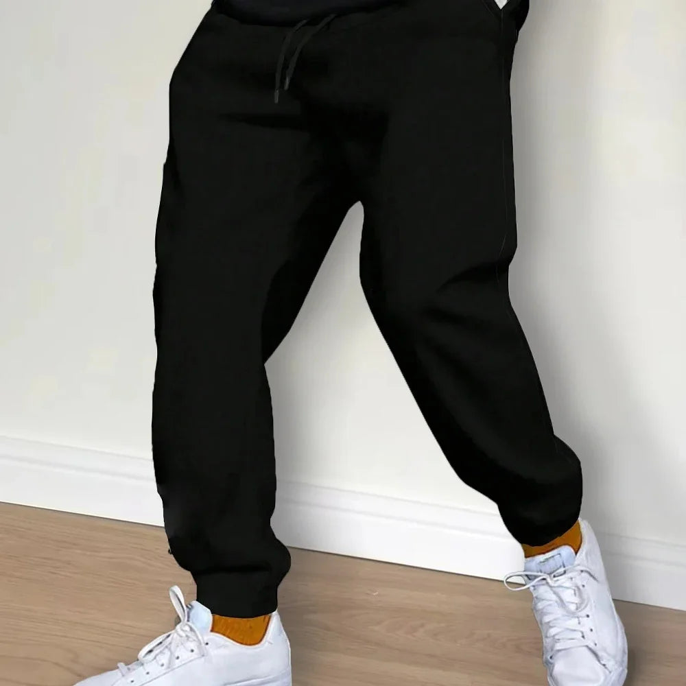 Mens Casual Autumn Winter Fleece Sweatpants for Running Jogging Sports Gym