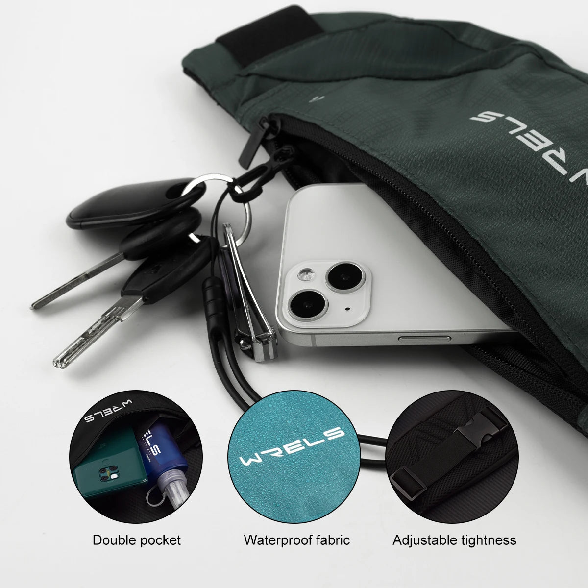 Ultra-thin Waterproof Outdoor Running Fitness Waist Bag Mobile Phone Bag
