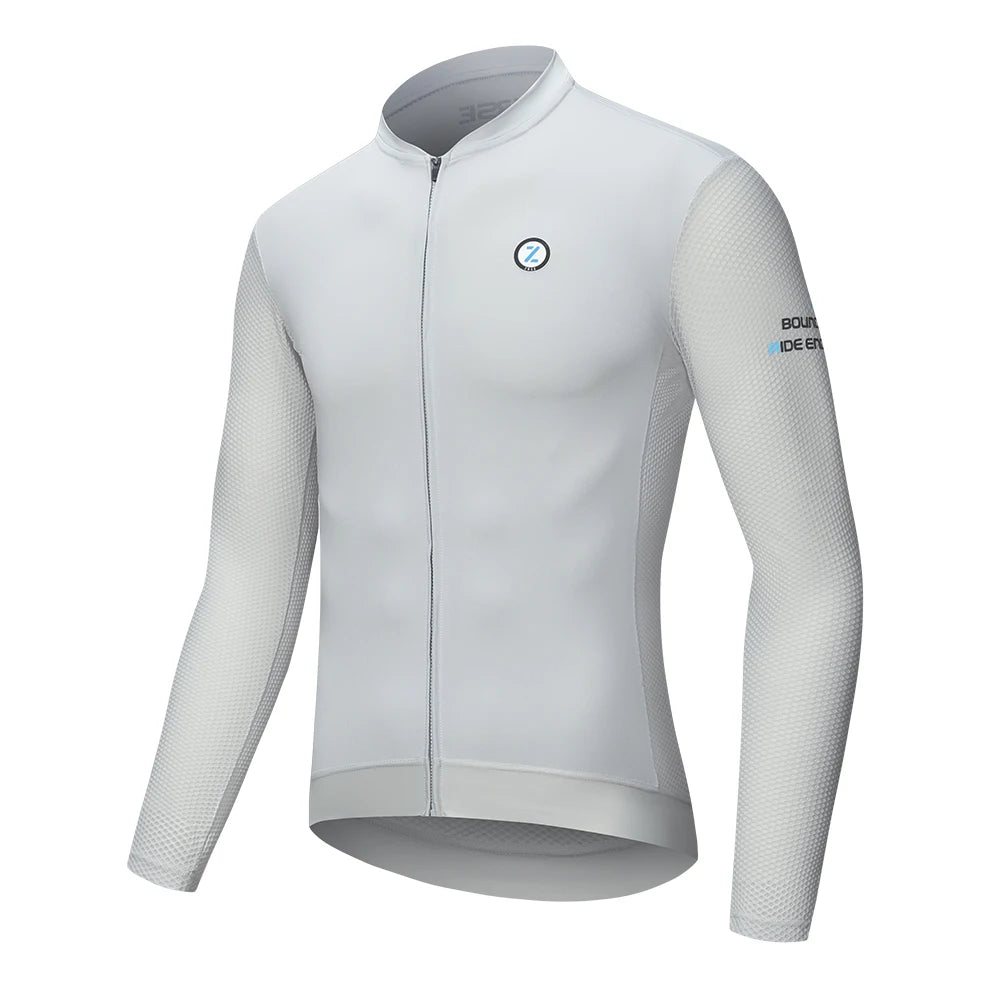 Slim Fit Breathable Men's Long Sleeve Cycling Jersey