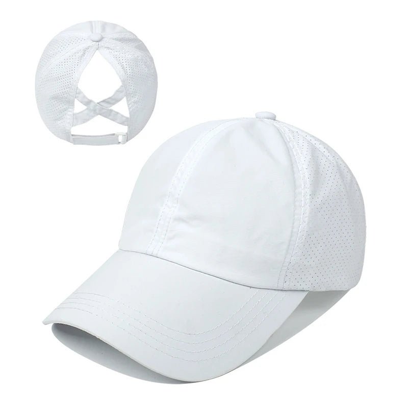 Solid Color Baseball Golf Sport Leisure Caps for Women - Xnest