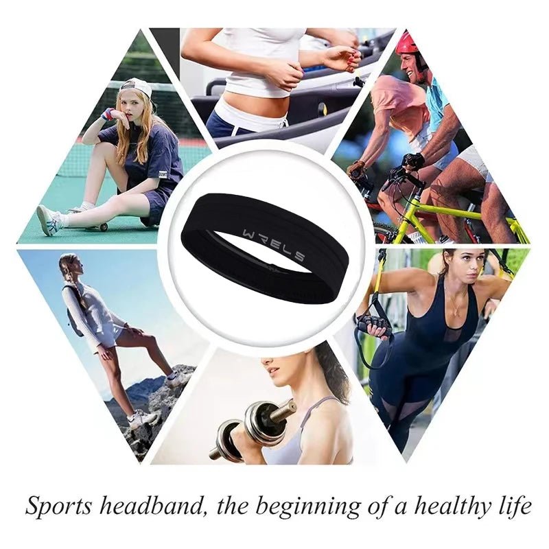 Elastic Sweat Absorption Quick Dry Sports Workout Headbands - Xnest