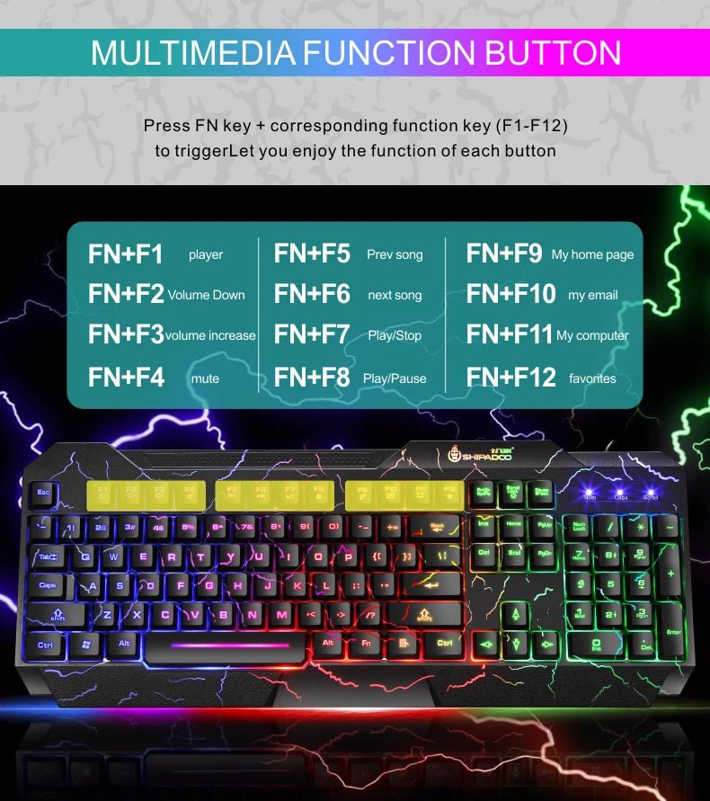 Gaming Keyboard & Mouse Set - Xnest