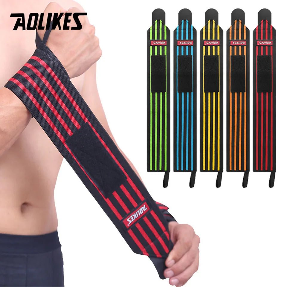 1 Pair Wrist Support Weight Lifting Gym Training Wristband - Xnest