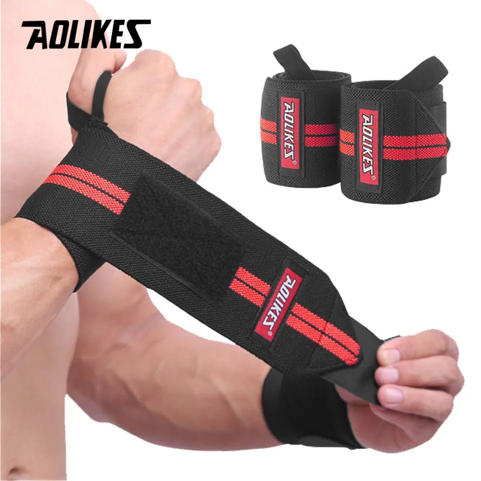1 Pair Wrist Support Weight Lifting Gym Training Wristband - Xnest