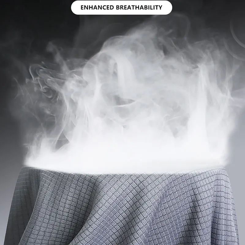 Summer Ice Silk Long Sleeve Breathable T-Shirt Men - Xnest