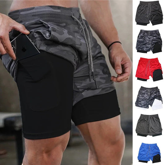 Men's Multi Pocket Fitness Running Shorts - Xnest