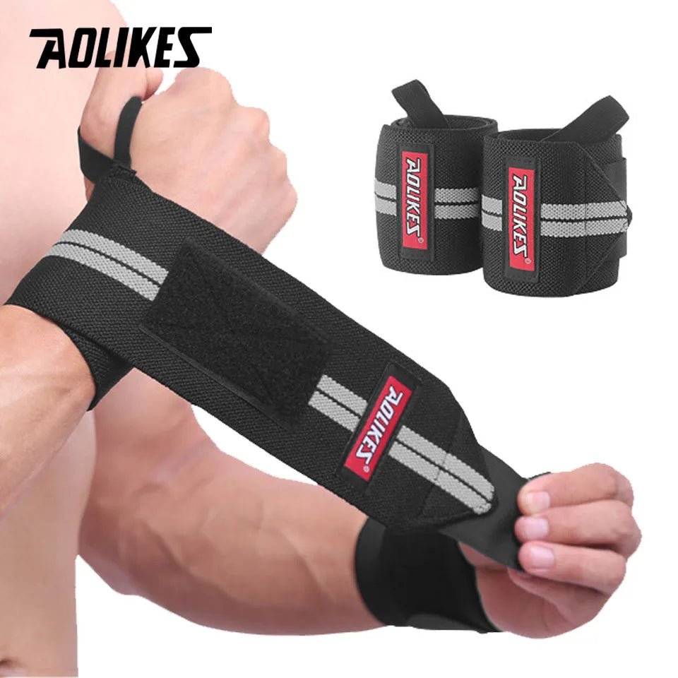 1 Pair Wrist Support Weight Lifting Gym Training Wristband - Xnest