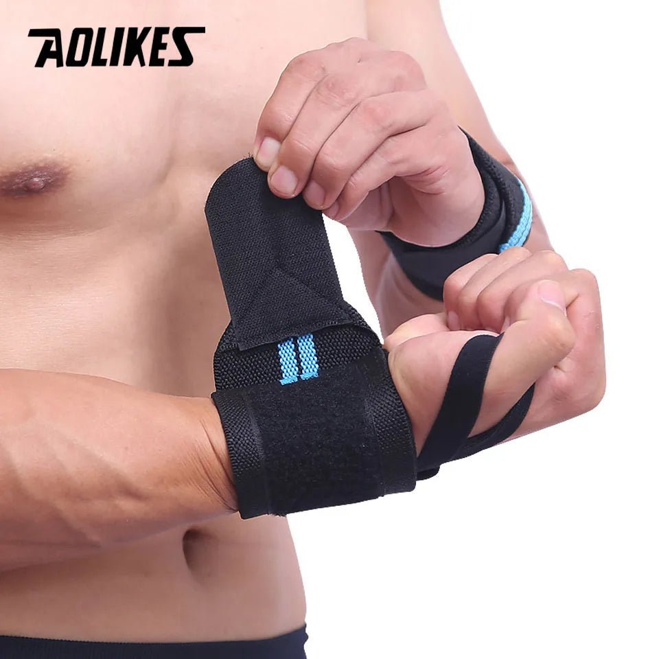 1 Pair Wrist Support Weight Lifting Gym Training Wristband - Xnest