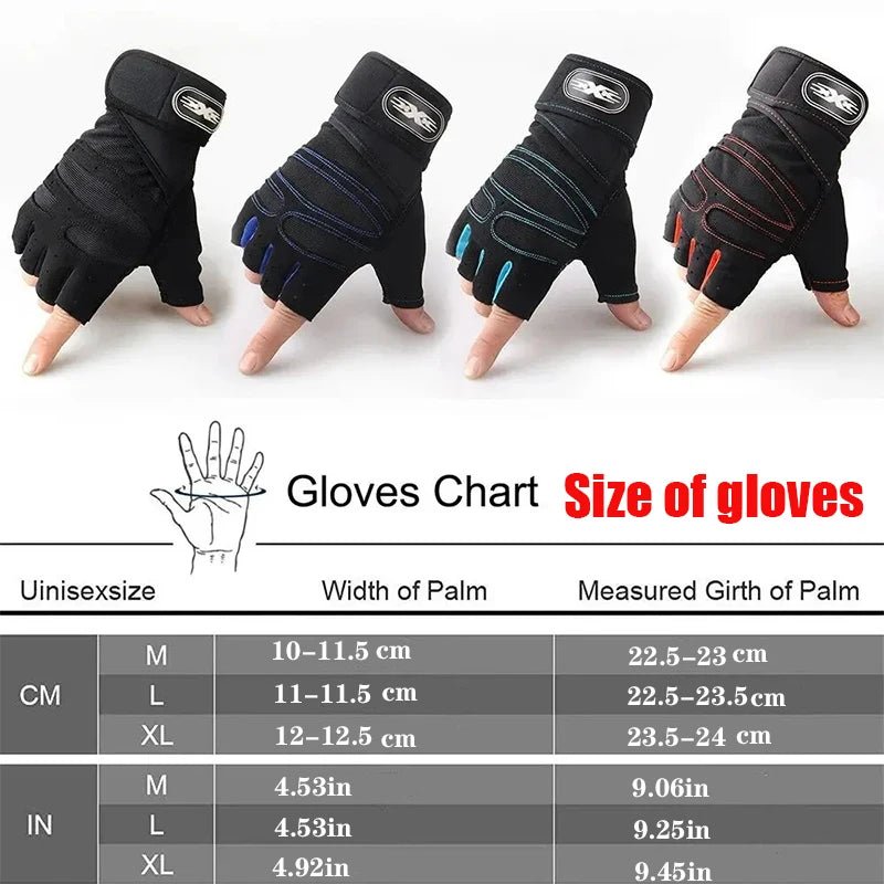 Gym Gloves for Men Women for Fitness Weight Lifting Wristband - Xnest