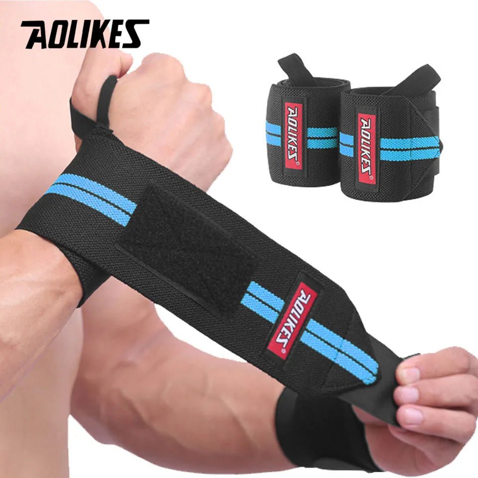 1 Pair Wrist Support Weight Lifting Gym Training Wristband - Xnest