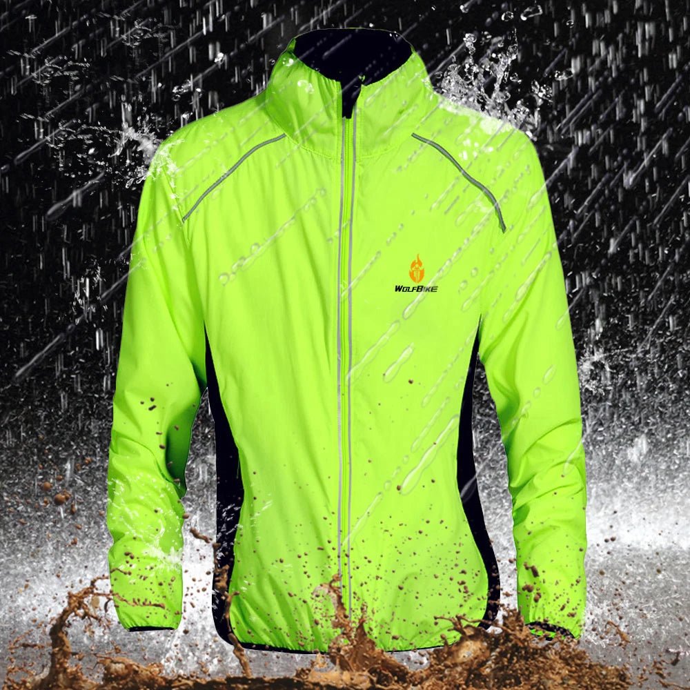 WOSAWE Men's Windproof Water - repellent Reflective Cycling Jacket - Xnest