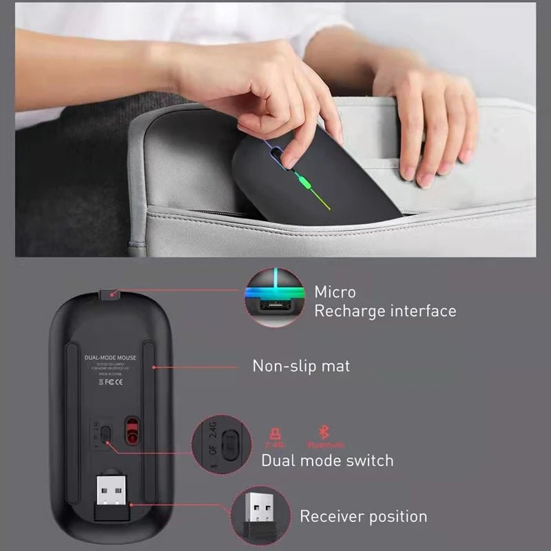Silent Rechargeable Wireless Mouse - Xnest