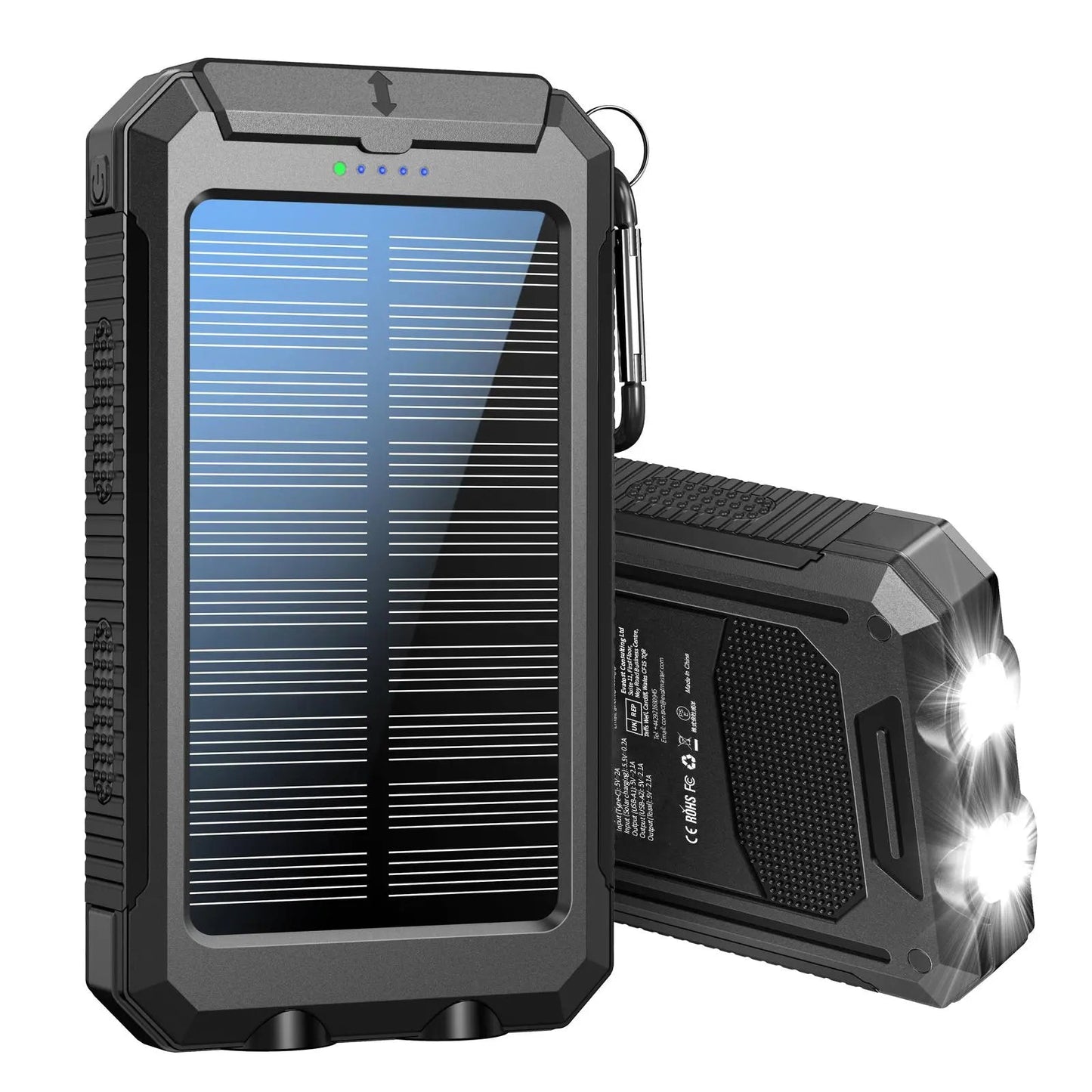 10000 Mah Portable Solar Power Bank - Xnest