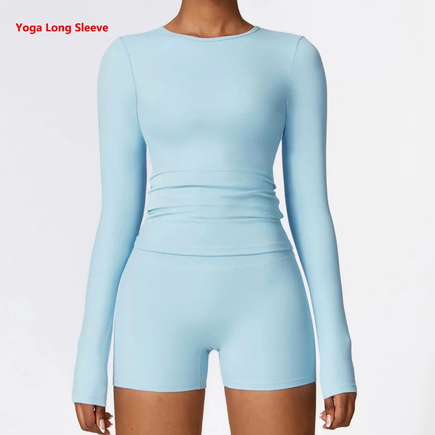 Women Yoga Sports Long Sleeve Workout Gym T-shirts - Xnest