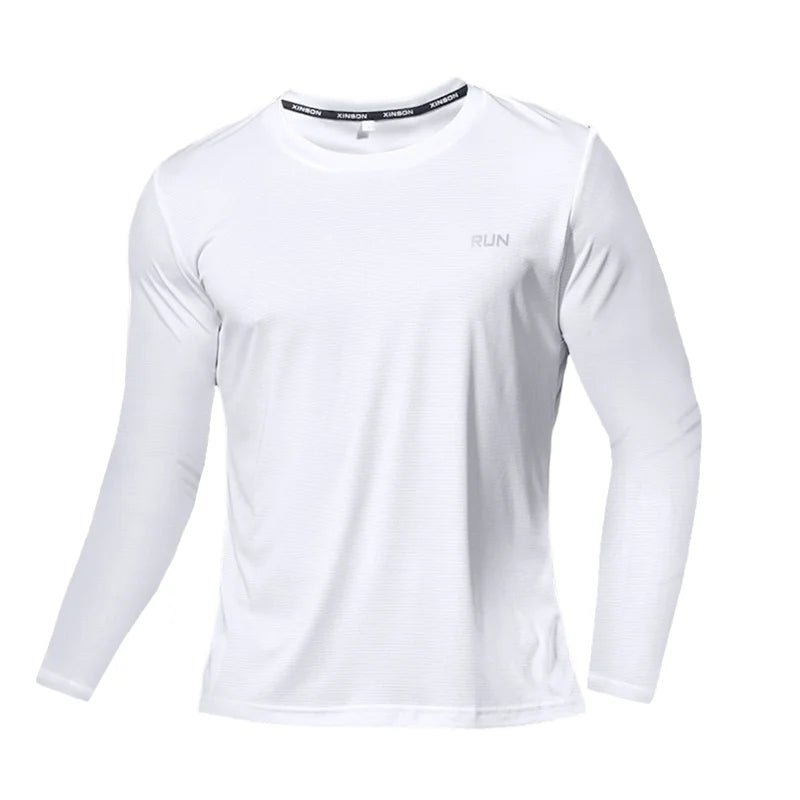 Summer Ice Silk Long Sleeve Breathable T-Shirt Men - Xnest