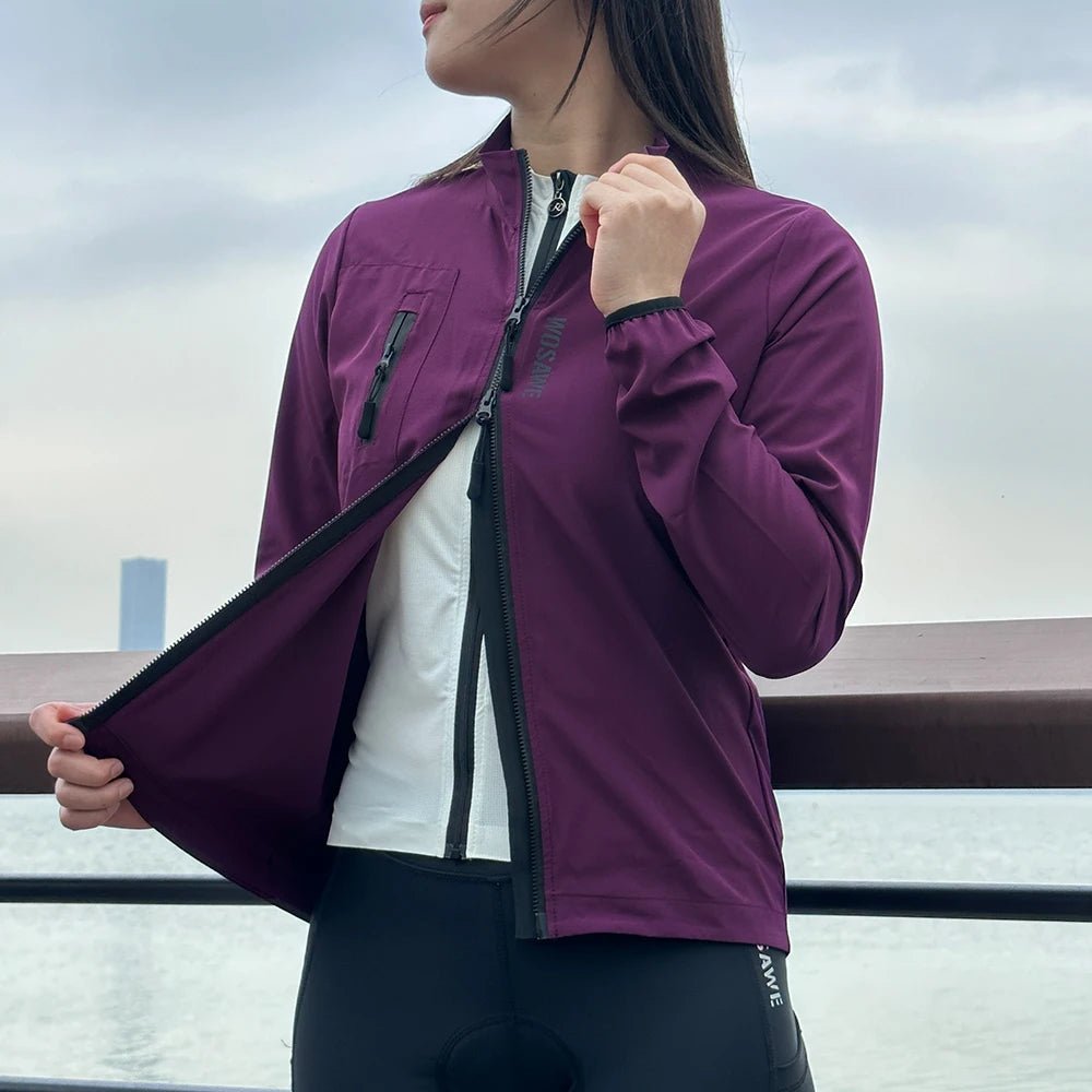 WOSAWE Women's Windproof Waterproof Reflective Cycling Jacket - Xnest