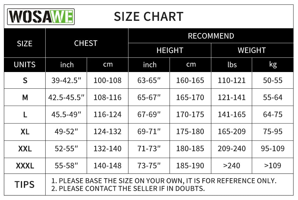 WOSAWE Men's Windproof Water - repellent Reflective Cycling Jacket - Xnest
