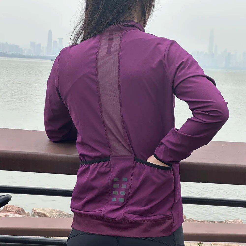 WOSAWE Women's Windproof Waterproof Reflective Cycling Jacket - Xnest
