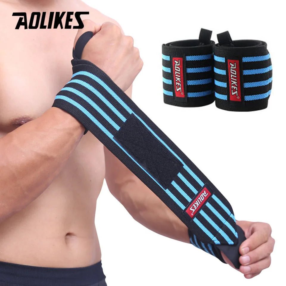 1 Pair Wrist Support Weight Lifting Gym Training Wristband - Xnest