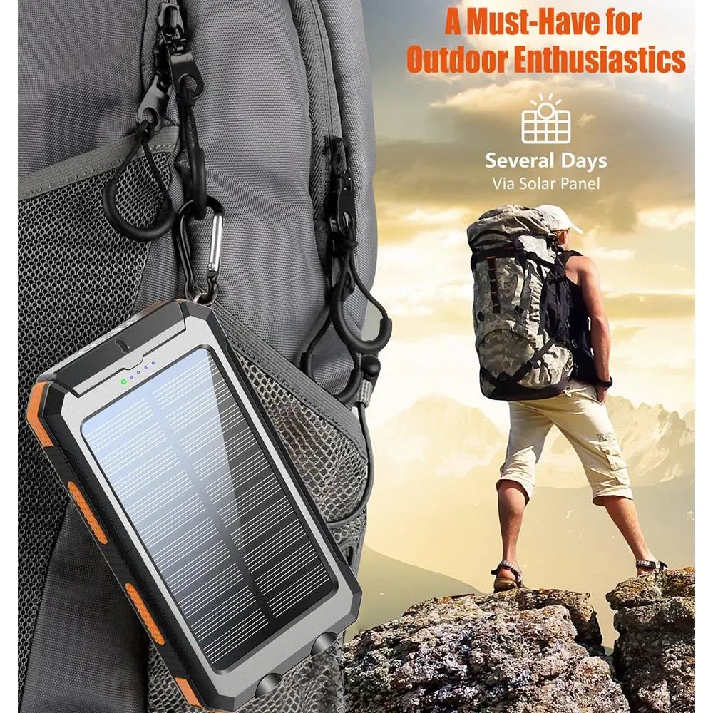 10000 Mah Portable Solar Power Bank - Xnest