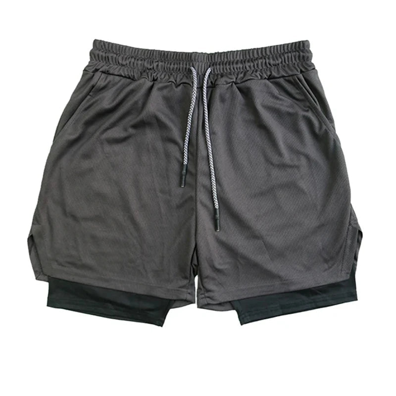 Men's Multi Pocket Fitness Running Shorts - Xnest