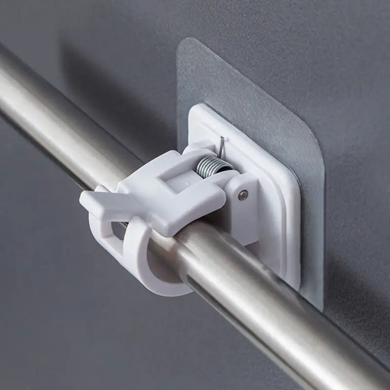 Adjustable Nail - Free Self Adhesive Curtain Rod Clip - Xnest