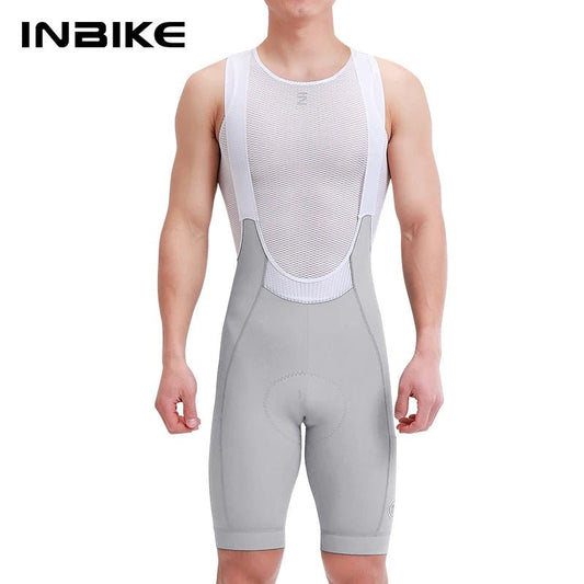 INBIKE Men's High - Waisted Cycling Bib Shorts - Xnest