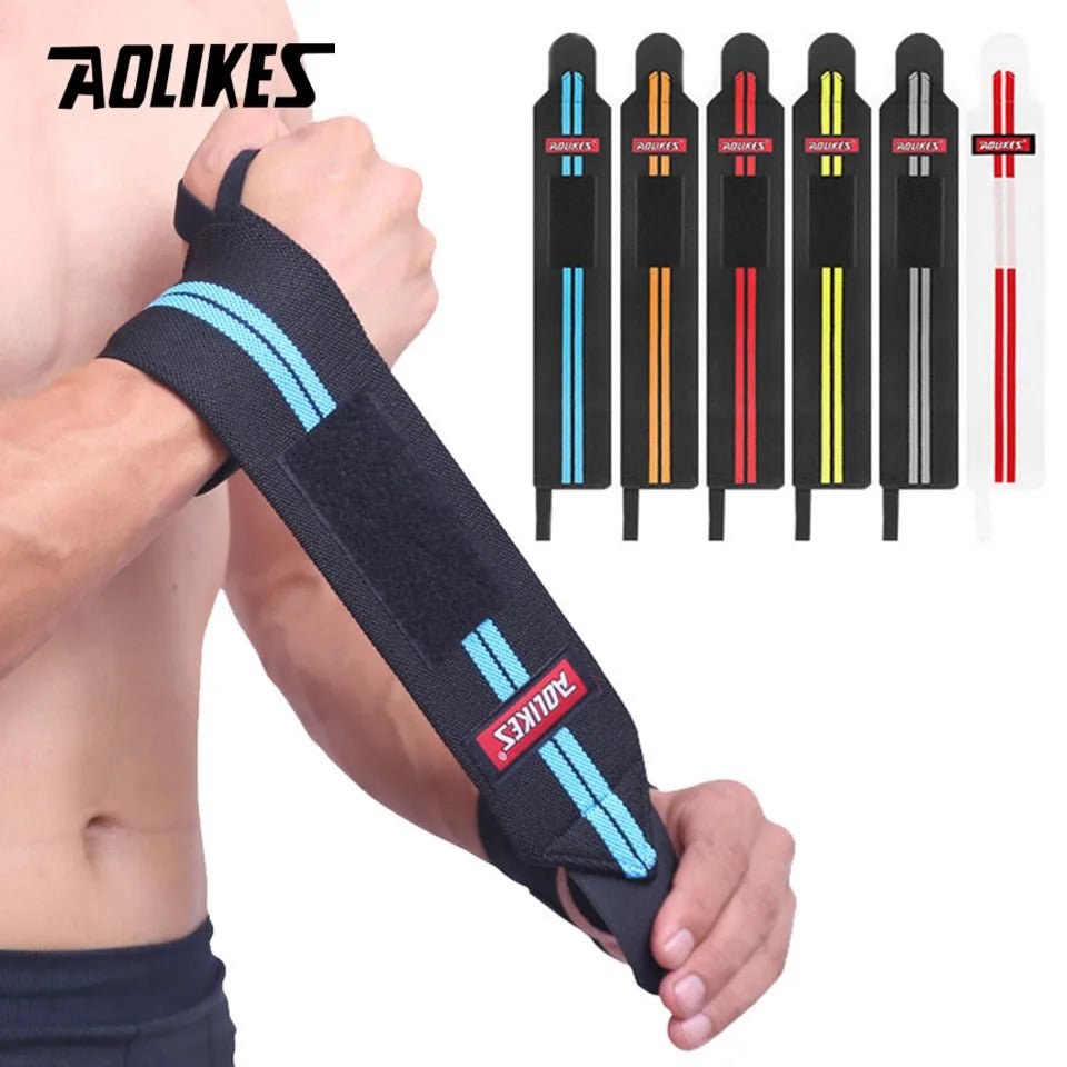 1 Pair Wrist Support Weight Lifting Gym Training Wristband - Xnest