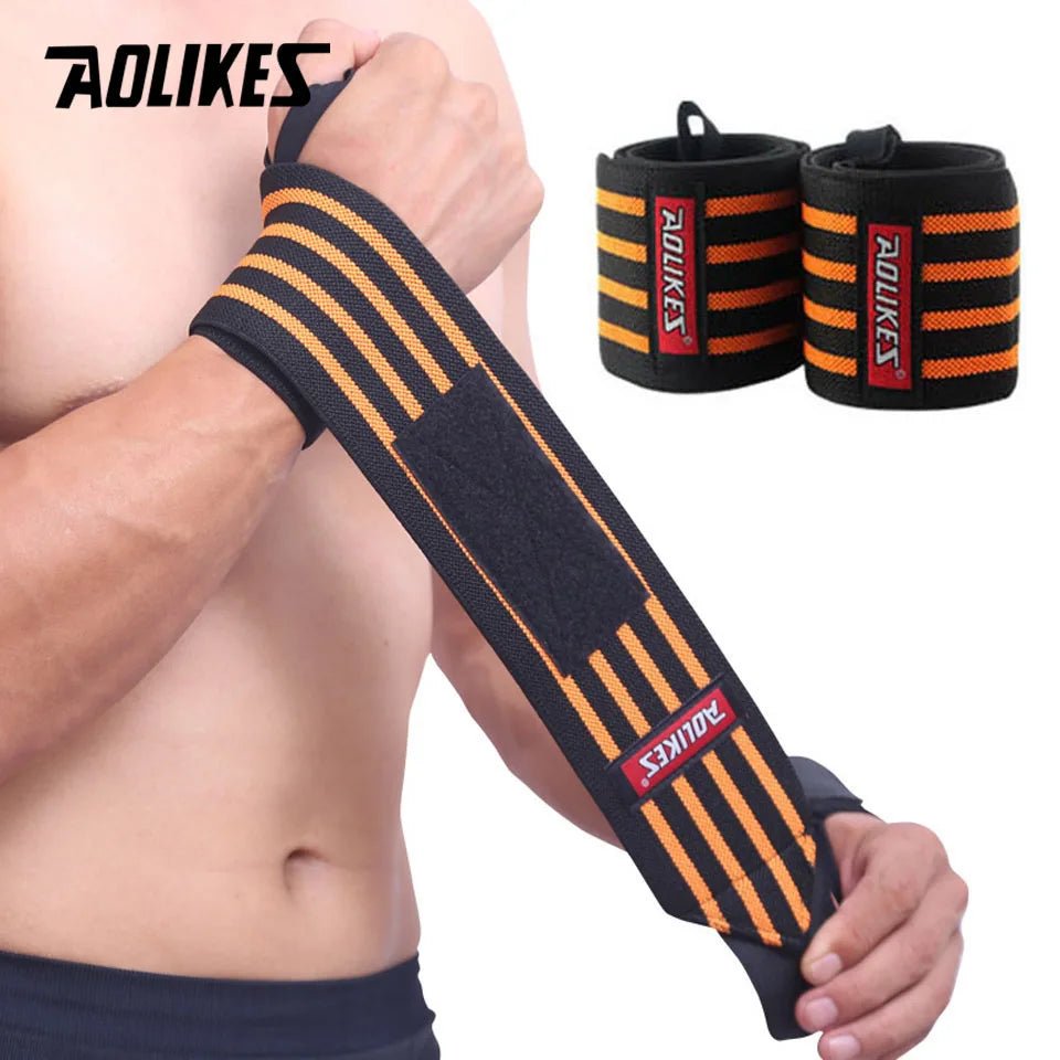 1 Pair Wrist Support Weight Lifting Gym Training Wristband - Xnest