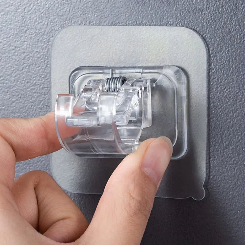 Adjustable Nail - Free Self Adhesive Curtain Rod Clip - Xnest