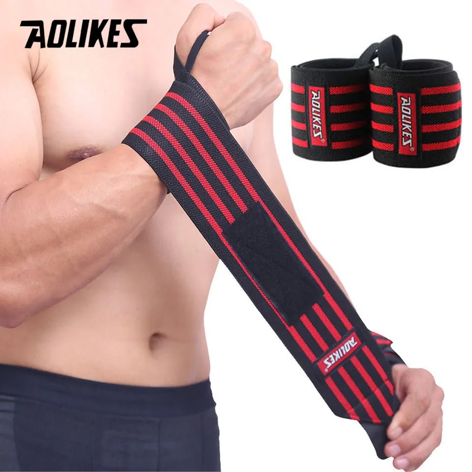 1 Pair Wrist Support Weight Lifting Gym Training Wristband - Xnest