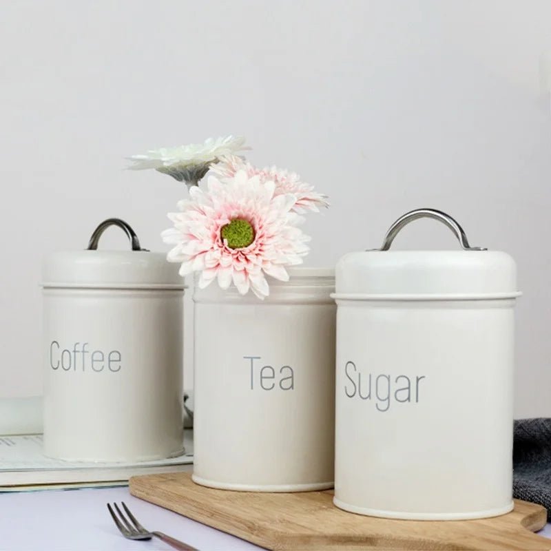Metal Storage Jar for Tea Coffee Sugar - Xnest
