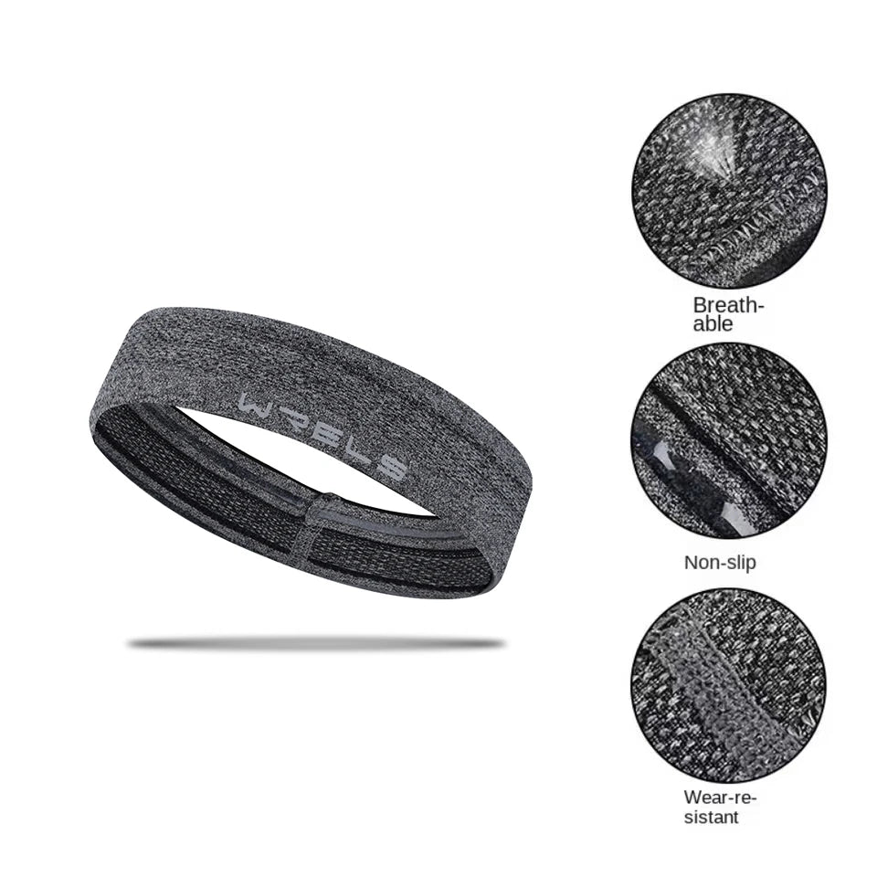 Elastic Sweat Absorption Quick Dry Sports Workout Headbands - Xnest