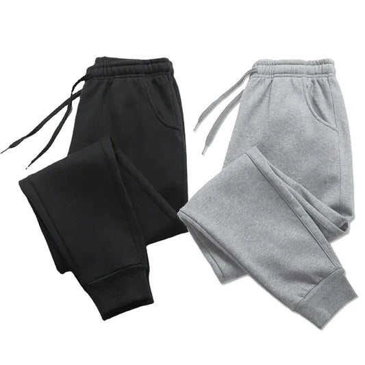 Mens Casual Autumn Winter Fleece Sweatpants for Running Jogging Sports Gym - Xnest