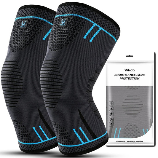 1 Pcs Compression Knee Support Sleeve Elastic Breathable Knee Pads - Xnest