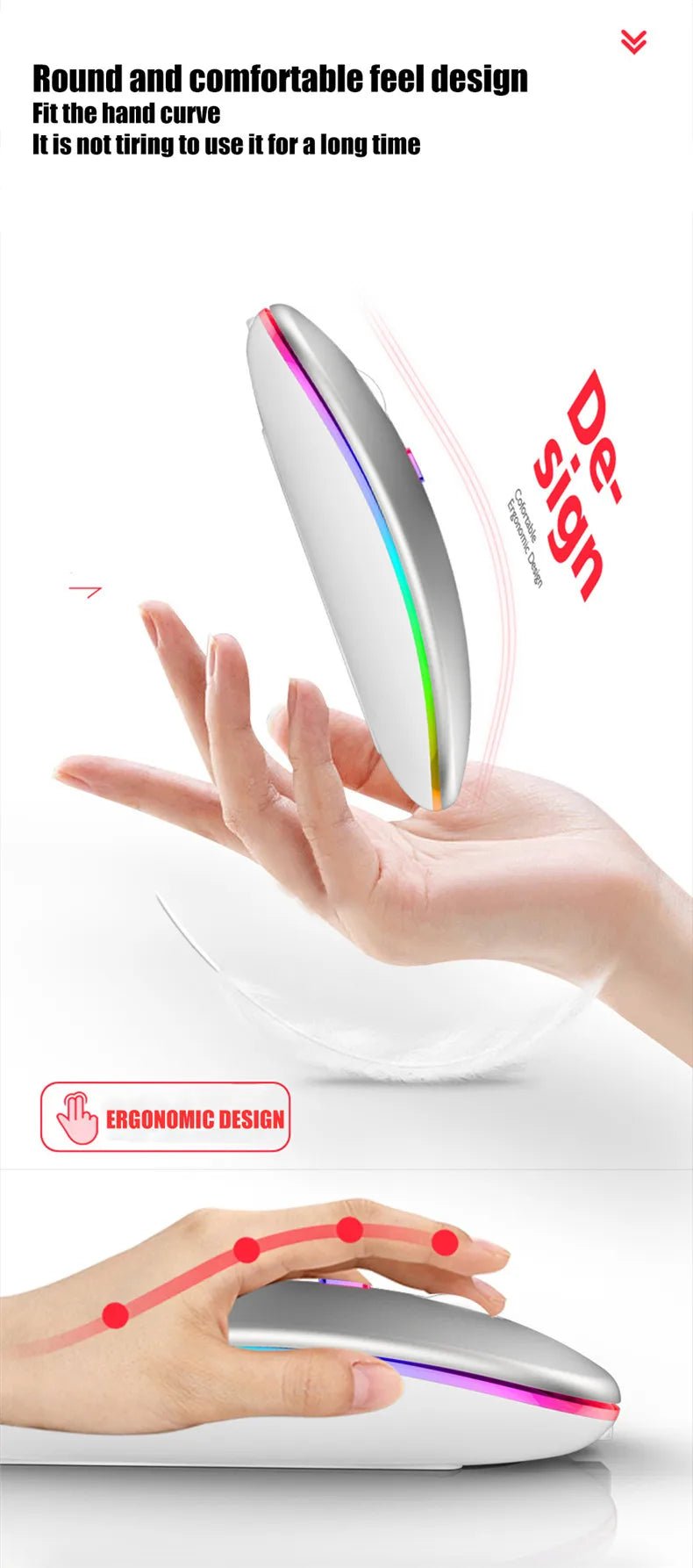Silent Rechargeable Wireless Mouse - Xnest