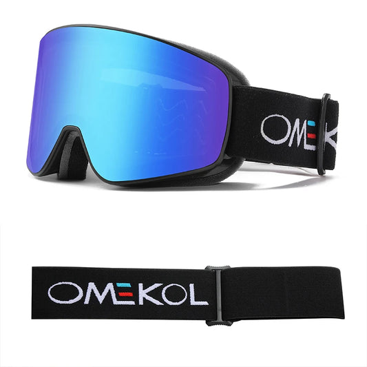 OMEKOL NEW Double Layer Anti-Fog Ski Goggles