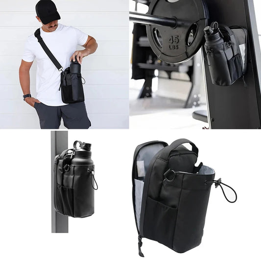 Magnetic Water Bottle Pouch Bag for Gym Outdoor Sports