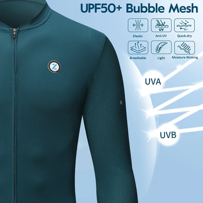 Slim Fit Breathable Men's Long Sleeve Cycling Jersey